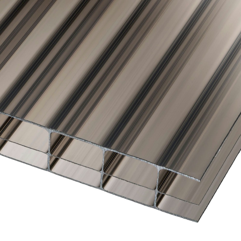  Polycarbonate  Sheet 16mm Trple Wall Bronze Sizes up 