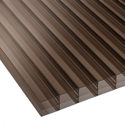 16mm Bronze Tinted Triple Polycarbonate - Perfect For Garden Structures