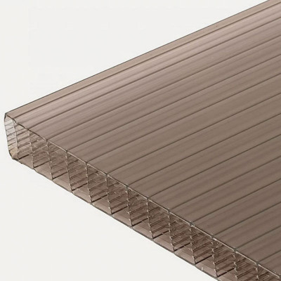 25mm Bronze Multiwall Polycarbonate - Enclosed Garden Buildings
