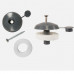 Polycarbonate Fixing Buttons - 10mm, 16mm, 25mm | White, Grey, Brown
