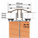 Exitex Capex Snap Down Glazing Bars 10-25mm | White Brown Grey | Wind-Resistant Roofing Bars